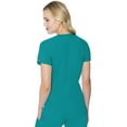 thumbnail image 6 of Med Couture Women's Scrub Top, Raglan Sleeves for Modern Fit, 6 Pockets 2-Way Stretch, Durable & Breathable Fabric - MC7425, 6 of 7