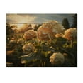 thumbnail image 3 of Designart "Yellow Hydrangea landscape" Floral Print on Natural Pine Wood, 3 of 5