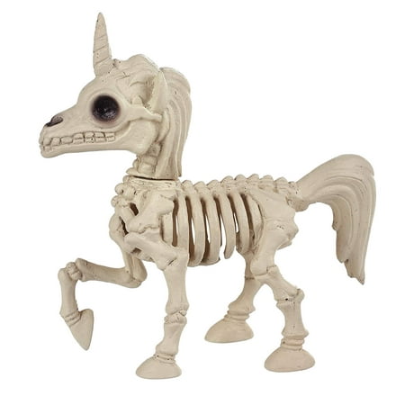 Unicorn Skeleton Bones Decor Ornament Halloween Prop Horror ...