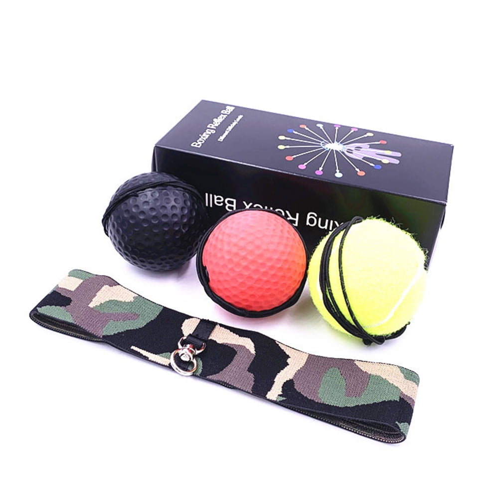 3pcs Boxing Combat Ball Rubber Ball Punching Speed Ball for Boxing