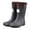 Dark Gray, variant on Rain Boots For Men Women Comfortable Mid High Calf Rubber Outdoor Hiking Camping Adventure Footwear Rain Shoes,Black,Big Kids_2.5