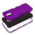 thumbnail image 3 of Kaleidio Case For Samsung Galaxy J7 (2018) / J7 Star, J7 Refine, J7V (2nd Gen) [TUFF Armor] Impact Shockproof 3-Piece Dual Layer Rubber Cover w/ Overbrawn Prying Tool [Purple/Black], 3 of 6
