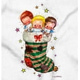thumbnail image 2 of Christmas Baby Angels In Stocking Women's Graphic T Shirt Tees Brisco Brands S, 2 of 5