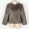 thumbnail image 5 of VONCOS Faux Fur Coat for Women Warm Winter Coat Cardigan Fashion Fluffy Jacket Outerwear, 5 of 6