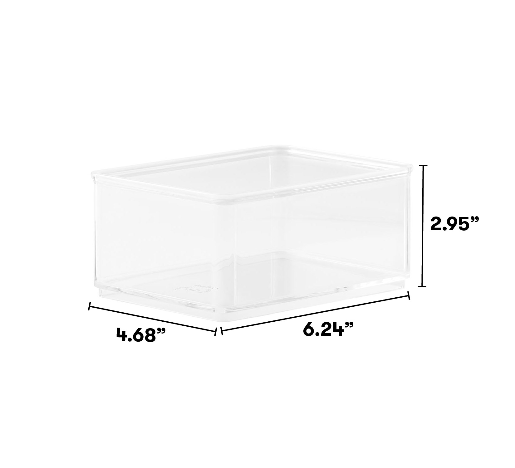 The Home Edit Medium Clear Storage Bin Inserts, 4 Pack, 6.24" x 4.68" x 2.95" - image 5 of 7