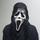 thumbnail image 1 of Fantasma Scream Máscara Fiesta Cara Con Capucha De Tela Negra Aterrador Cosplay Horror Mascarada Decoración abbe, 1 of 4