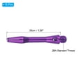 thumbnail image 2 of Uxcell  Aluminum Dart Shafts 15 Pack Medium 2BA Thread Dart Stems Purple 35mm, 2 of 5