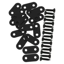 Minkissy Furniture Brackets Flat Braces Metal 16 Sets for Wooden Board Connection
