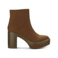 thumbnail image 2 of Sun + Stone Womens Kiinsley Faux Leather Block Heel Ankle Boots, 2 of 3