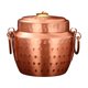 thumbnail image 1 of Olla de cobre para cocinar arroz con tapa, resistente, gruesa, hecha a mano, utensilios de cocina para restaurantes, hogares, campamentos, cocinas 18 cm, 1 of 8