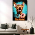 thumbnail image 5 of Pharaoh Hound Dog Canvas Wall Art,Pet Canvas Painting Puppy Artwork,Colorful-Watercolor Original Artwork Print For Bedroom, Bathroom Wall Art decor, 5 of 6