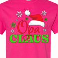 thumbnail image 4 of Inktastic Opa Claus with Christmas Santa Hat and Snowflakes T-Shirt, 4 of 5