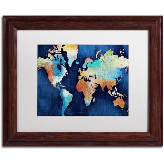 Trademark Fine Art "Seasons Change" Canvas Art by Michael Mullan, White Matte, Wood Frame