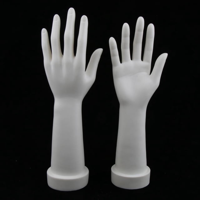 Juego de 2 Uds. Maniquí de Mano Izquierda Y Derecha para Mujer , de Exhibición para Mujer shamjiam Maniquí de mano adulto femenino