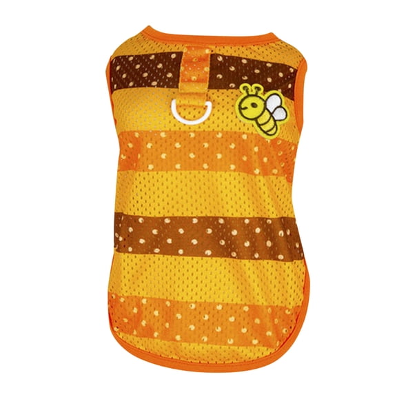 Striped Dog Shirt Suitable For Small Dogs Soft Breathable Mesh Summer Puppy Vest T Shirt With Linen Ring And Pattern Pullover Xs/S/M/L/Xl Pet Clothing Vest Pet Vest Birthday Gift For Pet Dog Cat
