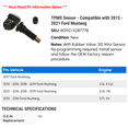 thumbnail image 2 of TPMS Sensor - Compatible with 2015 - 2021 Ford Mustang 2016 2017 2018 2019, 2 of 2