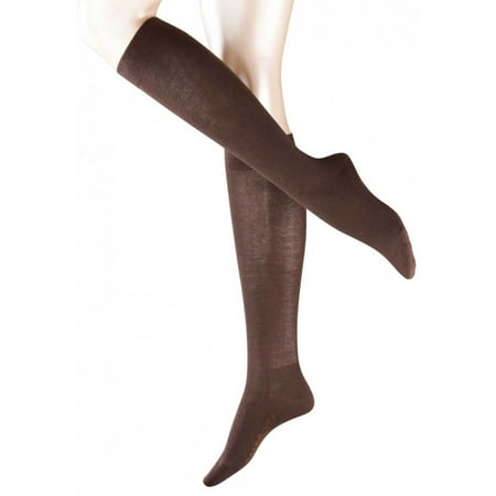 

Women s Falke 47645 Family Cotton Knee High Socks (Dark Brown M/L)