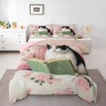 thumbnail image 2 of Erosebridal Ensembles de Literie pour Chat avec Couette, Ensembles de Couette à Fleurs Rétro Taille Simple, Insert de Couette Réversible à l'Ancienne, Décoration de Chambre en Microfibre, 2 Pcs, 2 of 8