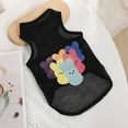 thumbnail image 6 of Summer Dog Shirt - Round Neck Cartoon Pattern - Breathable Thin Mesh Pullover - Casual Wear Sleeveless - Pet Printed T-shirt - Cat Small Dog Vest - Puppy Costume, 6 of 8