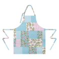 thumbnail image 2 of Pioneer Flower Floral Print Pattern Apron-Garden Aprons for Women with Pockets-Cotton Linen Waterproof Kitchen Cooking Gardening Aprons Adjustable for Kitchen,Cooking,BBQ and Salon 33x27 Inch, 2 of 7