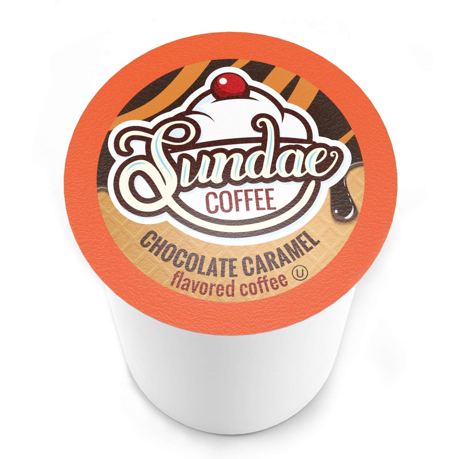 Sundae Ice Cream Flavored Coffee Pods Compatible with Keurig 2.0, Chocolate Caramel 48 Count