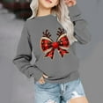thumbnail image 2 of TFEOQRY Children Boys and Girls Long Sleeve Hoodless Christmas Sweatshirts Casual Christmas Printed Sweatshirt Gray, 2 of 4