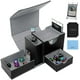 thumbnail image 1 of Deck Box, bandeja de dados y torre 2 en 1 para MTG Commander, color negro y gris, 1 of 6