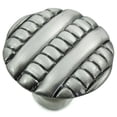 thumbnail image 2 of MNG 14711 1 3/8" Ribbed Knob Satin Antique Nickel, 2 of 2