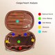 thumbnail image 4 of Makeup Bag, Portable Cosmetic Bag Travel Makeup Bag Large Cosmetic Bag Make up Case Organizer Bag Brown Makeup Bags Toiletry Bag with Handle for Women, 4 of 4