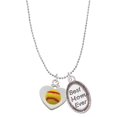 thumbnail image 1 of Delight Jewelry Silvertone Softball in Heart Best Mom Ever Charm Necklace, 1 of 4