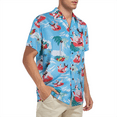 thumbnail image 4 of American Trends Hawaiian Shirt for Men Short Sleeve Button Down Shirts Beach Shirts for Men Blue L, 4 of 7