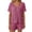 Hot Pink, variant on Women's Ribbed Knit Short Set V-Neck Short Sleeve Tops High Waist Shorts Soft Cozy Loungewear Outfits for Daily Home Wear XL