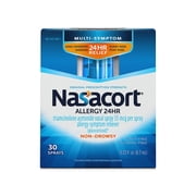 Nasacort 24HR Allergy Nasal Spray for Adults, Non-drowsy & Alcohol Free with Triamcinolone Acetonide, 30 Sprays, 0.23 fl.oz.