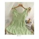 thumbnail image 1 of One SizeWomen Summer Dress Vintage Agaric Edge Open Back Suspender with Waistband Shows Thin Medium Length Large Swing Dress D2841 yaoshenbao LED, 1 of 2