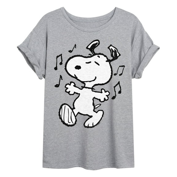 Peanuts - Snoopy Dancing - Women's Oversized Graphic T-Shirt