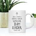 thumbnail image 2 of CTDream Funny 11oz. Ceramic Coffee Tea Mug Gift, This is What a Badass Ninja Superstar Team Leader Looks Like, 1-Pack, Birthday Christmas Gift Retirement Ideas Coworker, 2 of 7