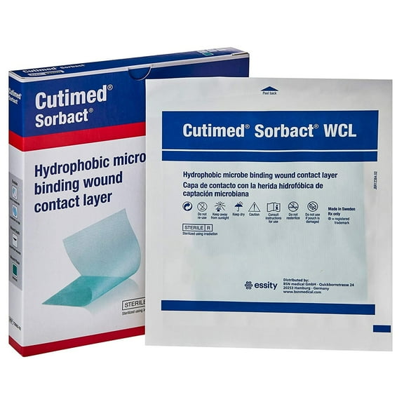 Woundcare 7266202 Cutimed Sorbact Wound Contact Layer 4 X 5 inch