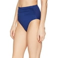 thumbnail image 2 of Lauren Ralph Lauren NAVY High-Waist Tummy-Control Bikini Swim Bottom, US 12, 2 of 7