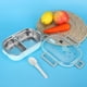 thumbnail image 3 of Bento Box, lonchera portátil de acero inoxidable 304, contenedor de comida construido para profesionales, 3 of 8