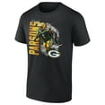 thumbnail image 2 of Men's Micah Parsons Black Green Bay Packers Wordmark T-Shirt, 2 of 4
