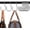 12 Pack Platinum, variant on Purse Hanger for Closet, Unique Twist Design Bag Hanger Purse Hooks, 5 inch Large Size Closet Rod Hooks for Hanging Bags, Purses, Handbags, Belts, Scarves, Hats,Clothes, Pans and Pots (12 Pack Black)