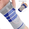 thumbnail image 3 of Grofry Nylon Wrist，Support Sleeve for Sports Strong Material Adjustment Palm Protector Pain Relief Breathable Hand Guard for Tendonitis Arthritis Sprains Carpal Tunnel Fitness, 3 of 7