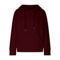 thumbnail image 6 of Dyegold Lightweight Hoodie Women Sale Ladies Solid Basic Waffle Pullovers Top Oversized Sweaters For Women Y2k Clothes Plus Size ​Christmas ​Crewneck Sweatshirts ​Fall, 6 of 6