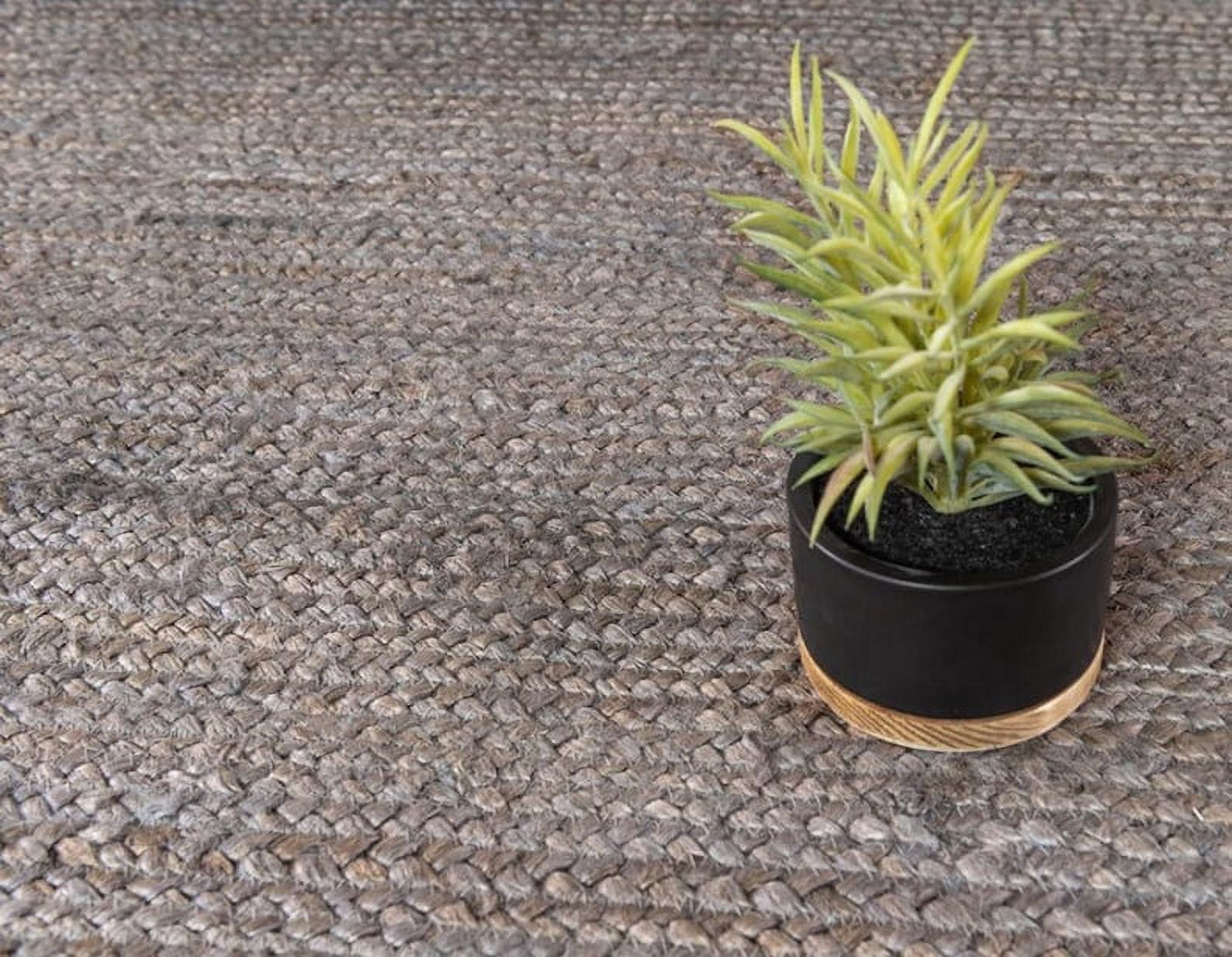 Gahilot International Handmade Hand Woven Boho Braided Jute Area Rug Natural Fibers Rectangle Rugs Collection