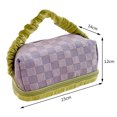 thumbnail image 2 of Bolsas De Maquillaje Bolsa de cosméticos a cuadros, bolsa organizadora de cosméticos portátil de mano para suministros de viaje Likrtyny Para Estrenar, 2 of 6