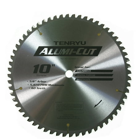 

tenryu ac-25560dn 10 carbide tipped saw blade ( 60 tooth tcg grind - 5/8 arbor - 0.087 kerf)