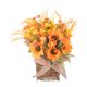 thumbnail image 1 of Corona artificial para puerta de entrada, cesta de flores decorativa versátil para fiesta, Estilo A, 1 of 9
