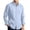Sky Blue, variant on Linen Button Down Shirt Long Sleeve Solid Pocket Collared Light Breathable Casual Vacation Shirt, 3XL