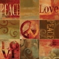 thumbnail image 2 of Wilson, Luke 12x12 Black Ornate Wood Framed with Double Matting Museum Art Print Titled - Peace Sign, 2 of 4