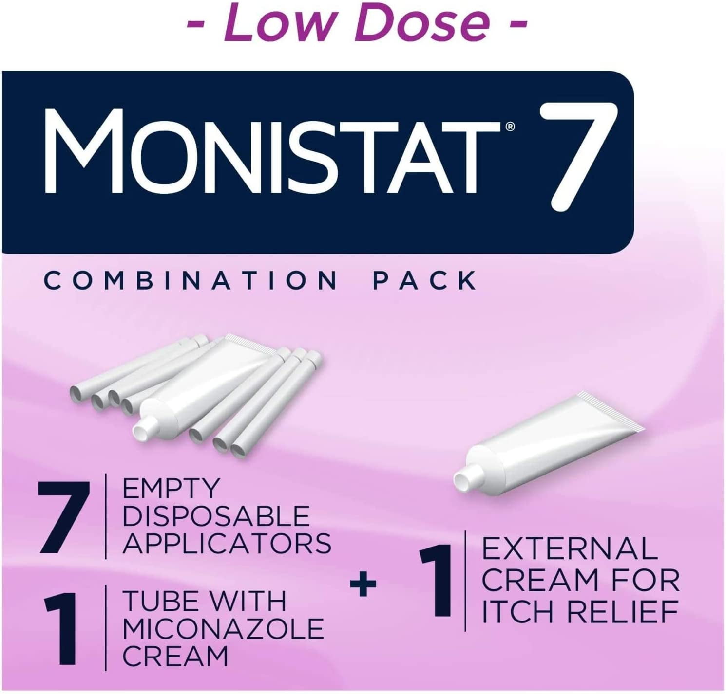Monistat 7 Cream Disposable Applicators, 7 Each (Pack of 2